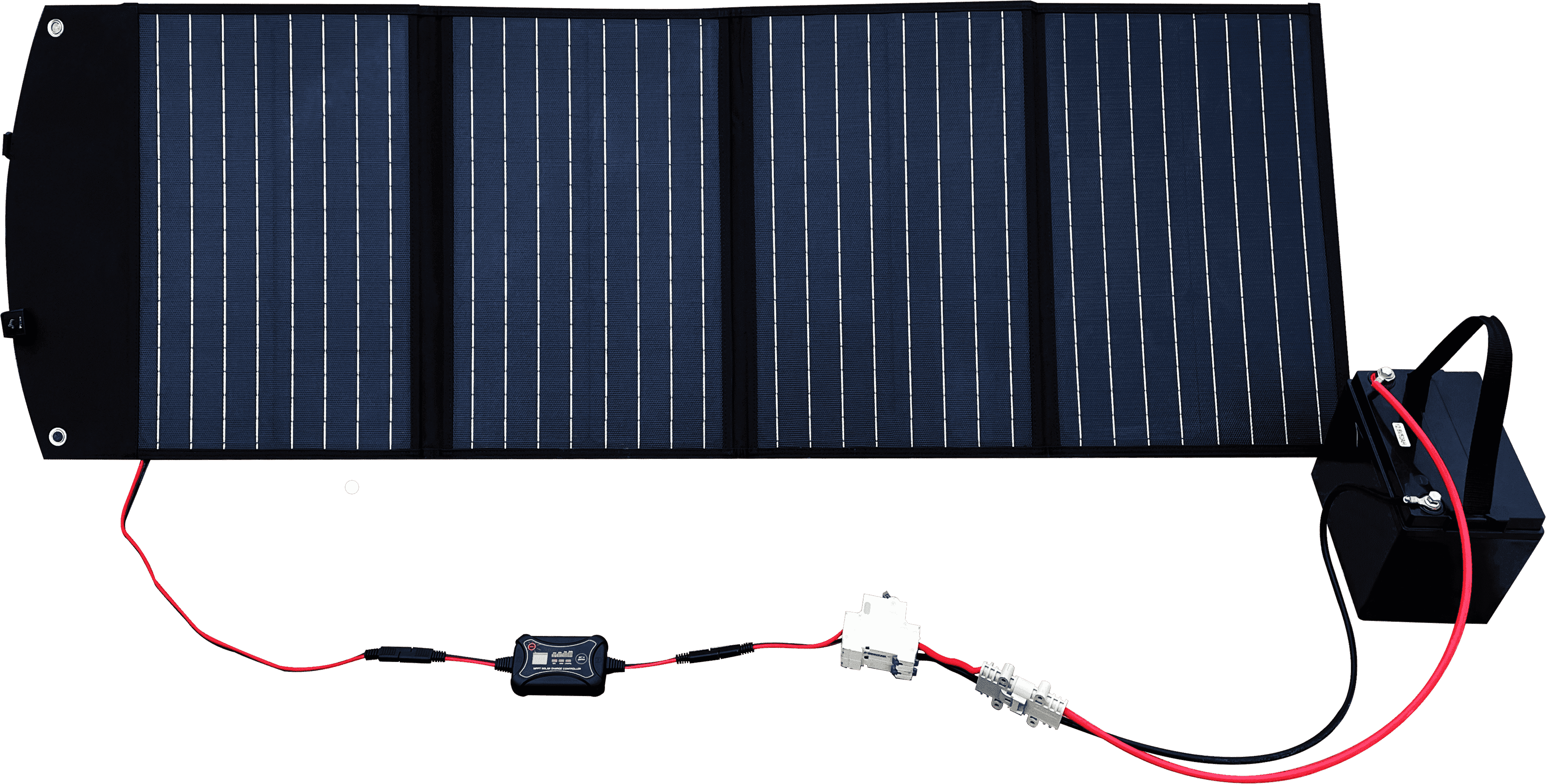 Contrôleur De Charge Solaire MPPT 10A - 12V - Écran LCD - Connecteur SAE - Pour Batteries AGM/Gel/Lithium Etc. - 3